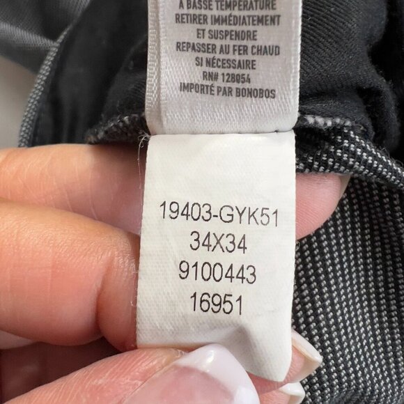 Bonobos Mens Friday Weekday Warrior Dress Athletic gray Pants Size 34/34 - Picture 10 of 11
